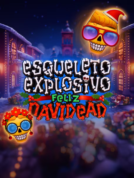 Esqueleto Explosivo Feliz Navidead