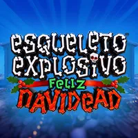 Esqueleto Explosivo Feliz Navidead